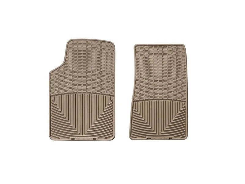 WeatherTech 03-10 Cadillac CTS Front Rubber Mats - Tan - Back View