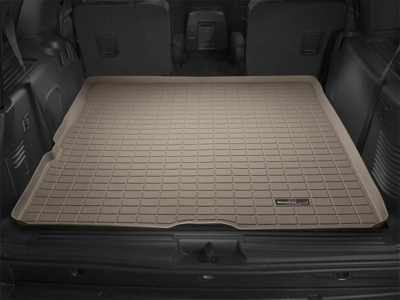 WeatherTech 03+ Ford Expedition Cargo Liners - Tan - Installation View