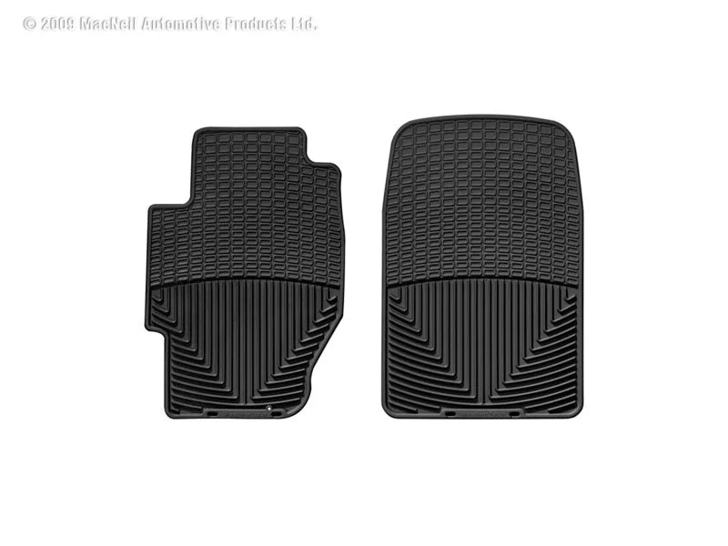 WeatherTech 03 Honda Civic Hybrid Front Rubber Mats - Black - Side View