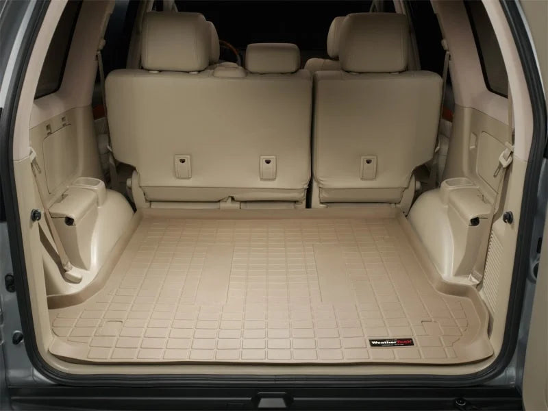 WeatherTech 03+ Lexus GX470 Cargo Liners - Tan - Installation View