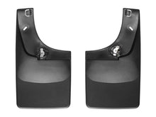 Load image into Gallery viewer, WeatherTech 04-08 Ford F250/F350 No Drill Mudflaps - Black - Installation View