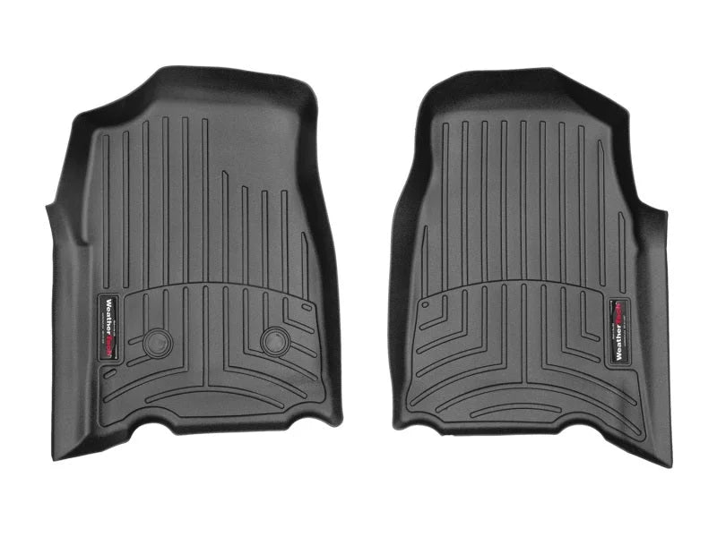 WeatherTech 04+ GMC Canyon Ext Cab Front FloorLiner - Black - Side View