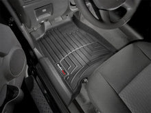 Load image into Gallery viewer, WeatherTech 04+ GMC Canyon Ext Cab Front FloorLiner - Black - Installation View
