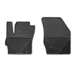 Load image into Gallery viewer, WeatherTech 04+ Mazda 3 Front Rubber Mats - Black - Side View