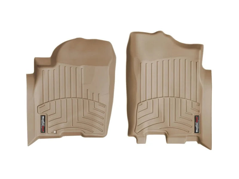 WeatherTech 04+ Nissan Armada Front FloorLiner - Tan - Back View