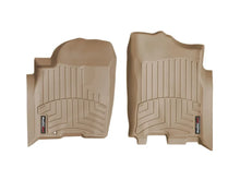 Load image into Gallery viewer, WeatherTech 04+ Nissan Armada Front FloorLiner - Tan - Back View