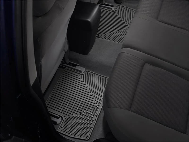 WeatherTech 04+ Nissan Armada Rear Rubber Mats - Black - Side View