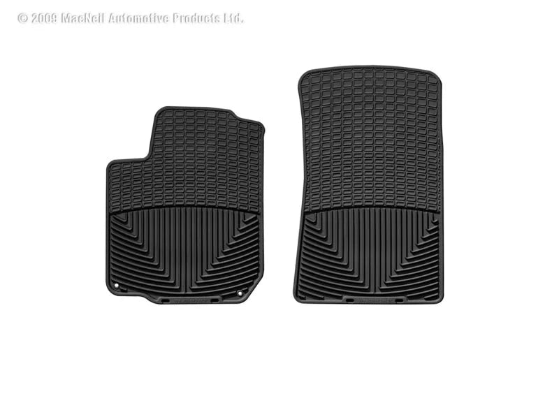 WeatherTech 04 Volkswagen R32 Front Rubber Mats - Black - Side View