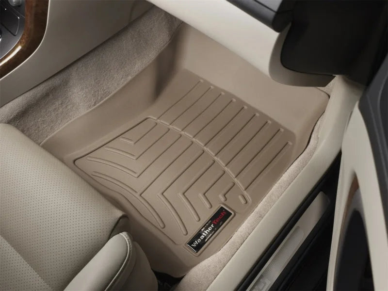 WeatherTech 05-09 Subaru Legacy Sedan Front FloorLiner - Tan - Installation View
