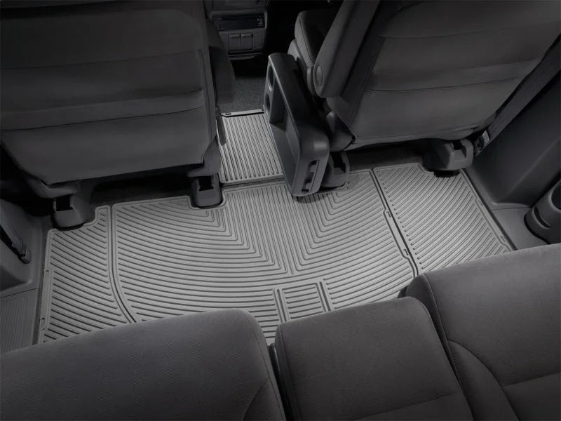 WeatherTech 05-10 Honda Odyssey Rear Rubber Mats - Grey - Installation View