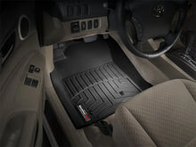 Load image into Gallery viewer, WeatherTech 05-11 Toyota Tacoma Front FloorLiner - Black - Installation View