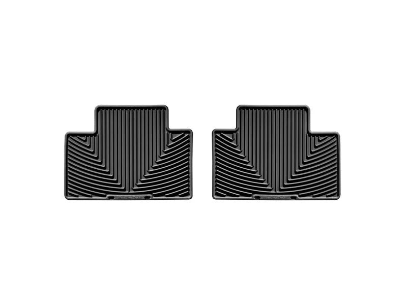 WeatherTech 05-13 Toyota Tacoma Crew Cab Rear Rubber Mats - Black - Main Product View