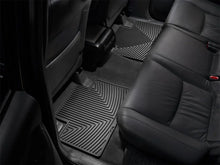Load image into Gallery viewer, WeatherTech 05-13 Toyota Tacoma Crew Cab Rear Rubber Mats - Black - Detail View