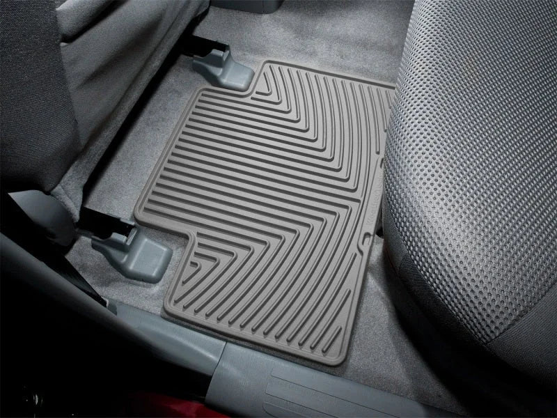 WeatherTech 05-13 Toyota Tacoma Crew Cab Rear Rubber Mats - Grey - Installation View
