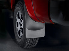 Load image into Gallery viewer, WeatherTech 05-13 Toyota Tacoma No Drill Mudflaps - Black - Installation View