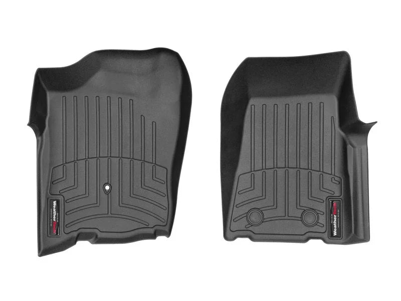 WeatherTech 05+ Ford Ranger Front FloorLiner - Black - Back View