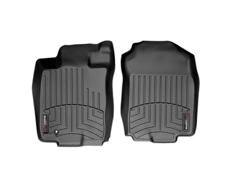 WeatherTech 06-09 Ford Fusion Front FloorLiner - Black - Back View