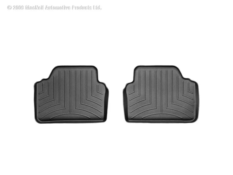 WeatherTech 06-12 BMW 3-Series Rear FloorLiner - Black - Main Product View
