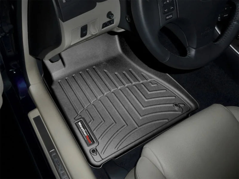 WeatherTech 06-13 Lexus IS Front FloorLiner - Black - Installation View
