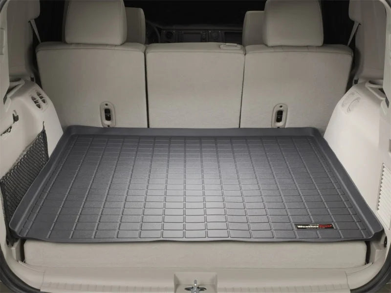 WeatherTech 06+ Jeep Commander Cargo Liners - Black - Installation View