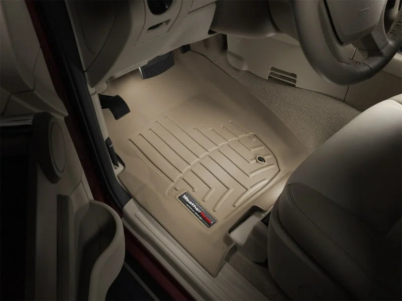 WeatherTech 06+ Mercury Mountaineer Front FloorLiner - Tan - Installation View