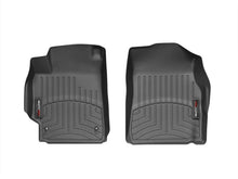Load image into Gallery viewer, WeatherTech 07-11 Toyota Camry Sedan Front FloorLiner - Black - Back View