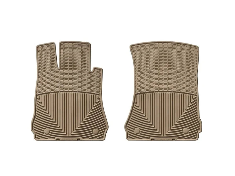 WeatherTech 07-12 Mercedes-Benz CL-Class (W216) Front Rubber Mats - Tan - Main Product View