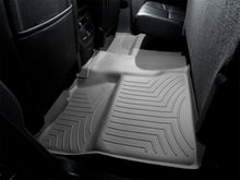 Load image into Gallery viewer, WeatherTech 07-13 Chevrolet Silverado (Excl. Hybrid) Crew Cab Rear FloorLiner - Grey - Installation View