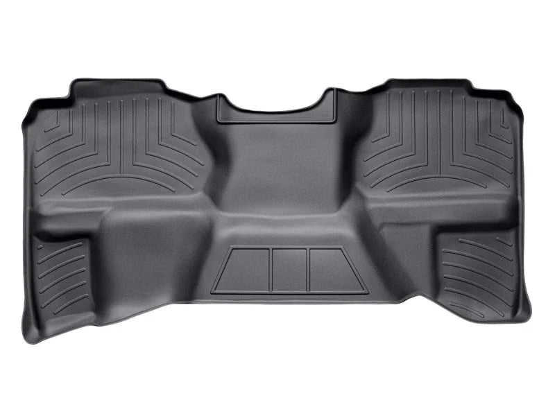 WeatherTech 07-13 Chevrolet Silverado Extended Cab Rear FloorLiner - Black - Side View