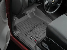 Load image into Gallery viewer, WeatherTech 07-13 Chevrolet Silverado Front FloorLiner - Black - Installation View