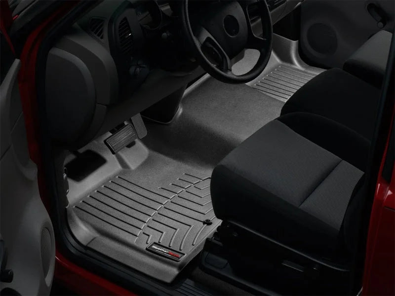 WeatherTech 07-13 Chevrolet Silverado Front FloorLiner - Black - Installation View
