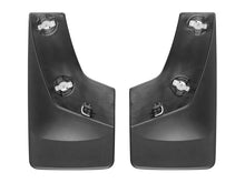 Load image into Gallery viewer, WeatherTech 07-13 Chevrolet Silverado No Drill Mudflaps - Black - Back View