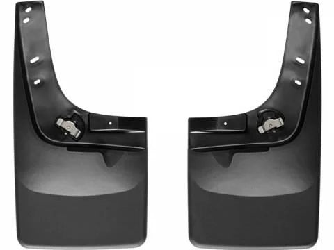 WeatherTech 07-13 Chevrolet Tahoe No Drill Mudflaps - Black - Back View