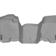 Load image into Gallery viewer, WeatherTech 07-13 GMC Sierra Front Floorliner OTH - Grey - Installation View
