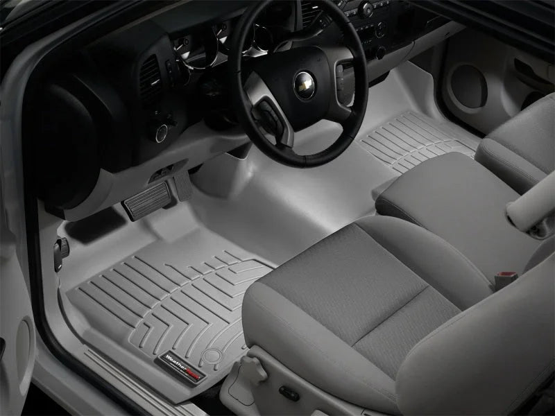 WeatherTech 07-13 GMC Sierra Front Floorliner OTH - Grey - Additional View 5