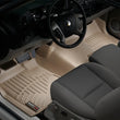 Load image into Gallery viewer, WeatherTech 07-13 GMC Sierra Front Floorliner OTH - Tan - Installation View