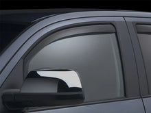 Load image into Gallery viewer, WeatherTech 07-21 Toyota Tundra Front Side Window Deflectors - Dark Smoke - Installation View