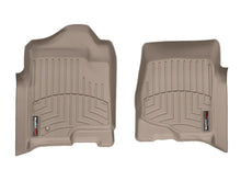 Load image into Gallery viewer, WeatherTech 07+ Chevrolet Avalanche Front FloorLiner - Tan - Back View
