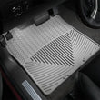 Load image into Gallery viewer, WeatherTech 07+ Chevrolet Avalanche Front Rubber Mats - Grey - Installation View