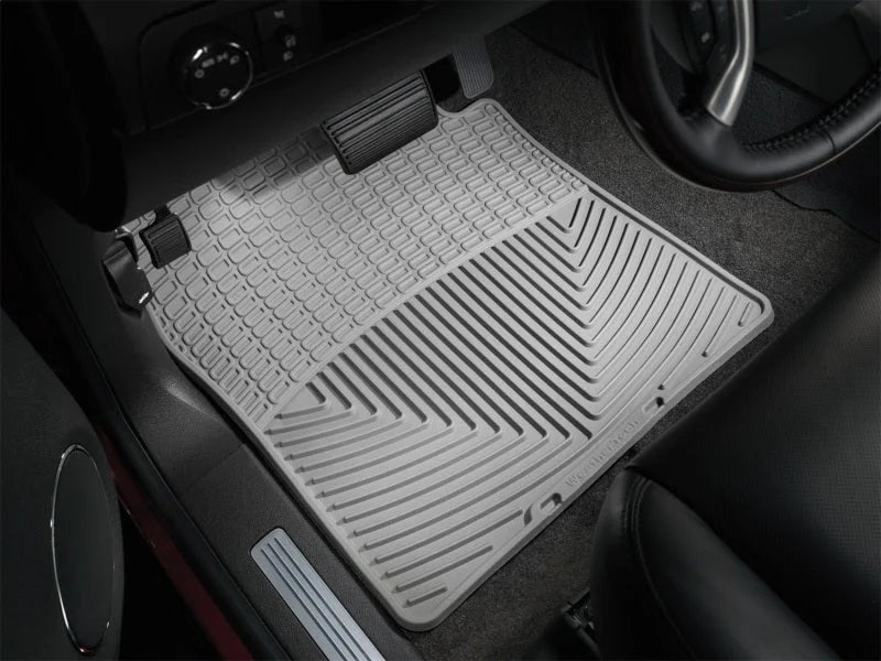 WeatherTech 07+ Chevrolet Avalanche Front Rubber Mats - Grey - Installation View