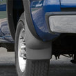 Load image into Gallery viewer, WeatherTech 07 Chevrolet Silverado Classic No Drill Mudflaps - Black - Installation View