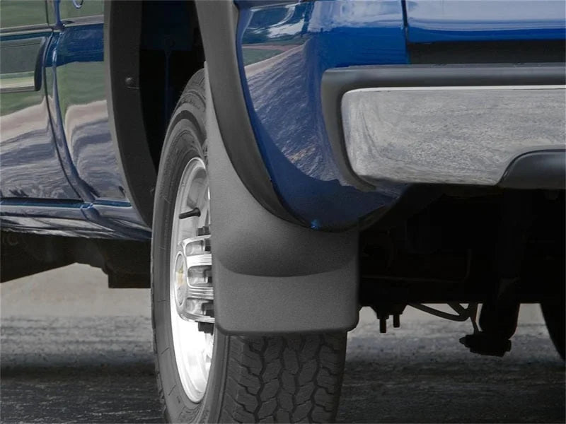 WeatherTech 07 Chevrolet Silverado Classic No Drill Mudflaps - Black - Installation View