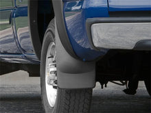 Load image into Gallery viewer, WeatherTech 07 Chevrolet Silverado Classic No Drill Mudflaps - Black - Installation View