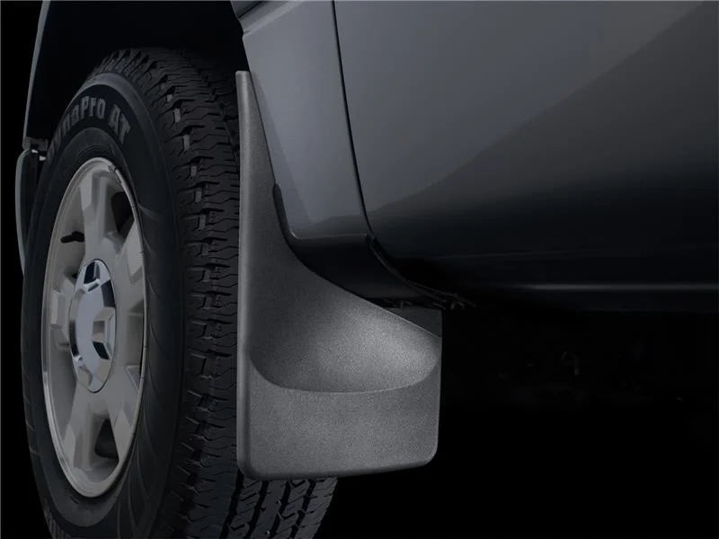 WeatherTech 07 Chevrolet Silverado No Drill Mudflaps - Black - Main Product View