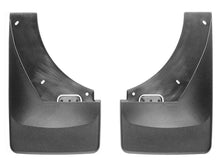Load image into Gallery viewer, WeatherTech 07+ Chevrolet Suburban No Drill Mudflaps - Black - Installation View