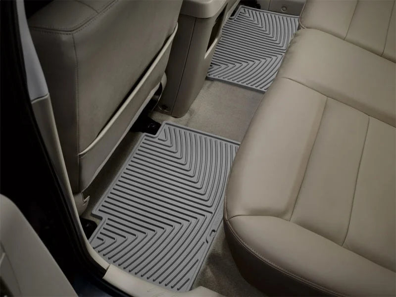 WeatherTech 07+ Ford Expedition Rear Rubber Mats - Grey - Installation View
