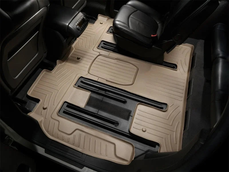 WeatherTech 07+ GMC Acadia Rear FloorLiner - Tan - Additional View 5