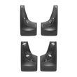 Load image into Gallery viewer, WeatherTech 07 GMC Sierra No Drill Mudflaps - Black - Back View