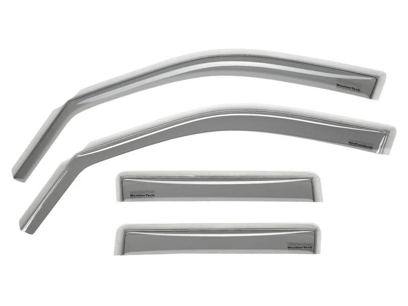 WeatherTech 07+ Jeep Wrangler Unlimited Front and Rear Side Window Deflectors - Light Smoke - Side View