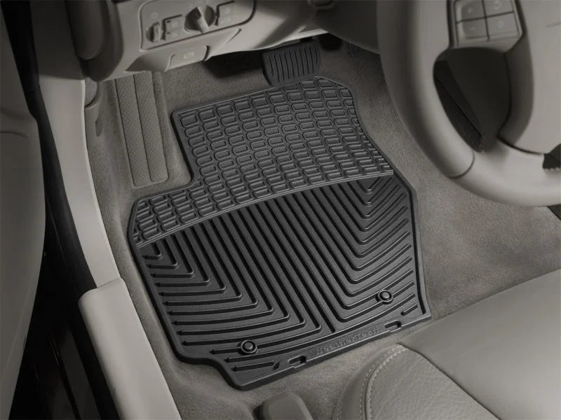 WeatherTech 07+ Volvo S80 Front Rubber Mats - Black - Detail View